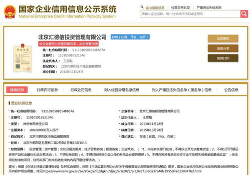 王思聰旗下投資管理公司被列經營異常，投資管理引發關注